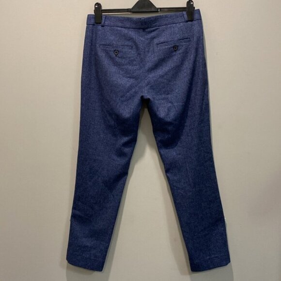 Banana Republic Straight leg Pants Trouser blue Logan Wool size 6 - Picture 7 of 14